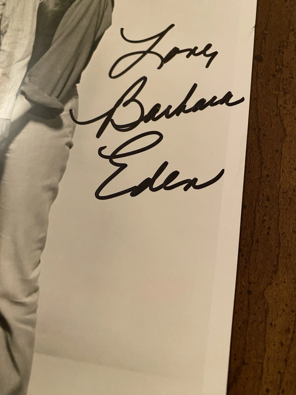 Barbara Eden — Barbara Eden Signed Autographed Photo With Elvis With COA Flaming Star, изображение 3