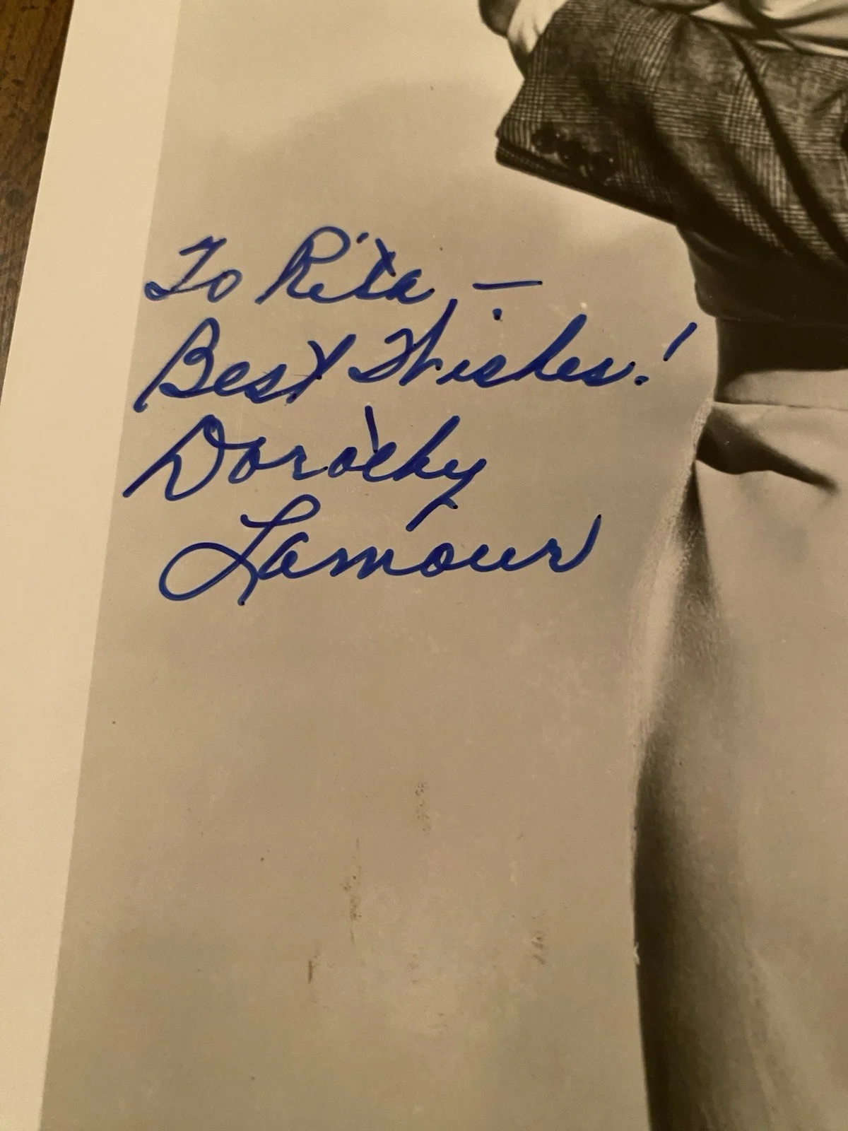 Bob Hope, Dorothy Lamour — Bob Hope Dorothy Lamour Signed Autographed Photo With COA They Got Me Covered, image 3
