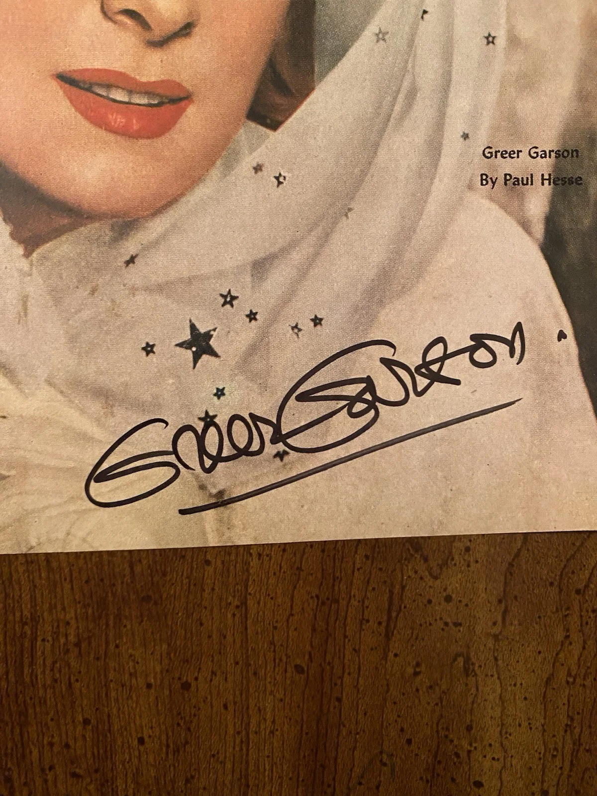 Greer Garson — Greer Garson Signed Autographed Vintage Photoplay Magazine With COA, изображение 2