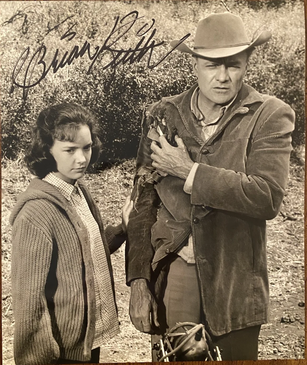 Brian Keith — Brian Keith Signed Autographed Photo Family Affair The Parent Trap With LOA
