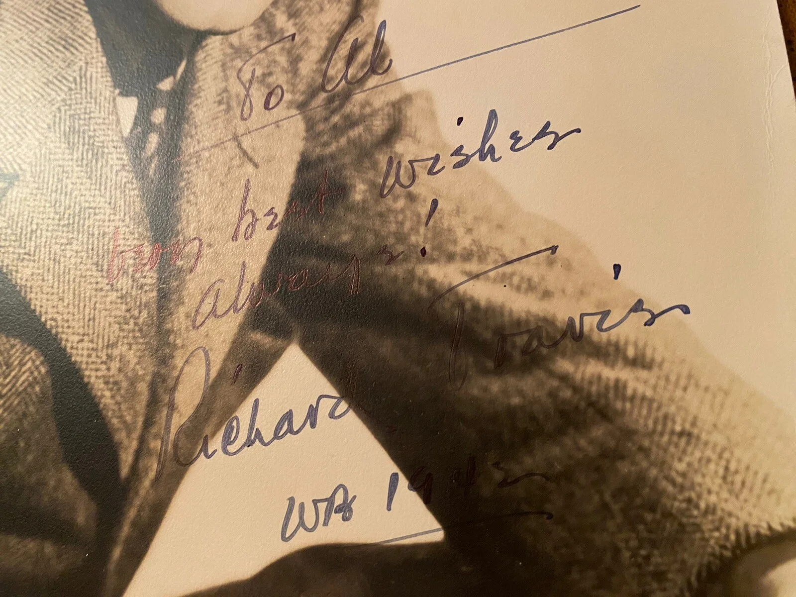 Richard Travis — Richard Travis Signed Autographed Photo With COA Code 3 Lone Ranger Wyatt Earp, image 3