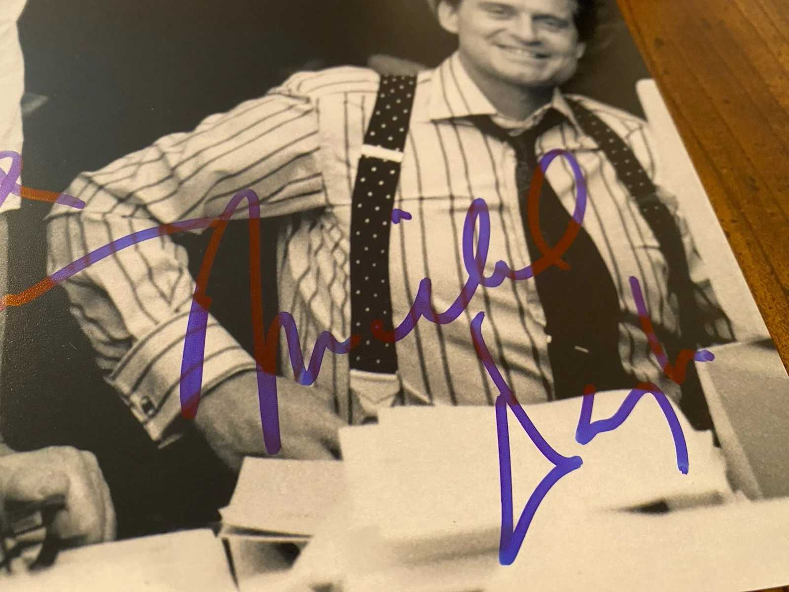 Michael Douglas, Oliver Stone — Michael Douglas Oliver Stone Signed Autographed Photo Wall Street By Both w COA, изображение 5