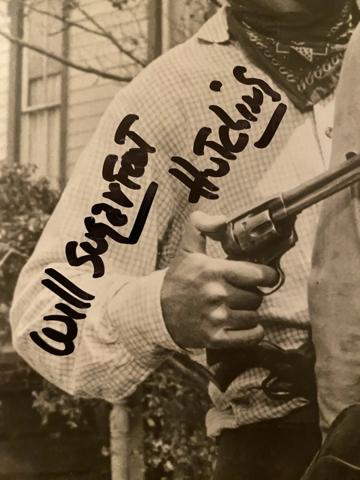 Will Hutchins, Anthony Caruso — Will Hutchins Anthony Caruso Signed Autographed Photo With COA Sugarfoot Western, image 2