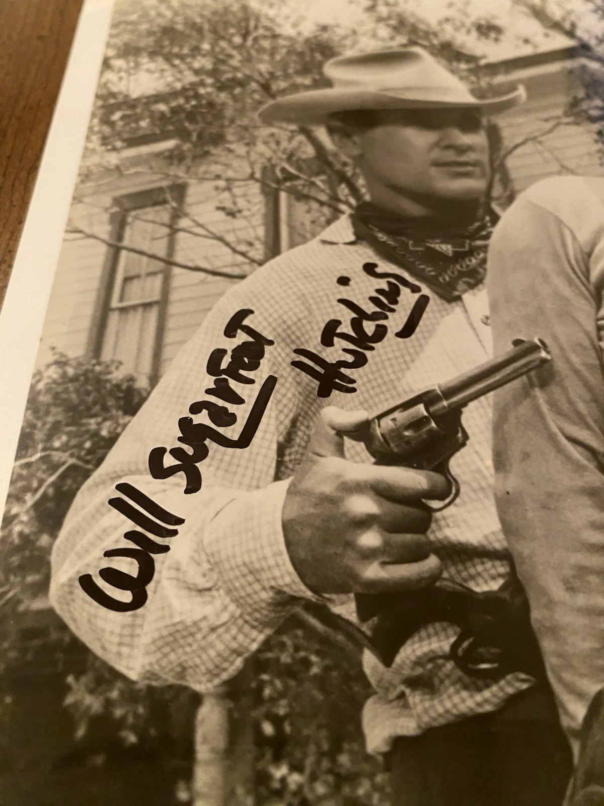 Will Hutchins, Anthony Caruso — Will Hutchins Anthony Caruso Signed Autographed Photo With COA Sugarfoot Western, image 3