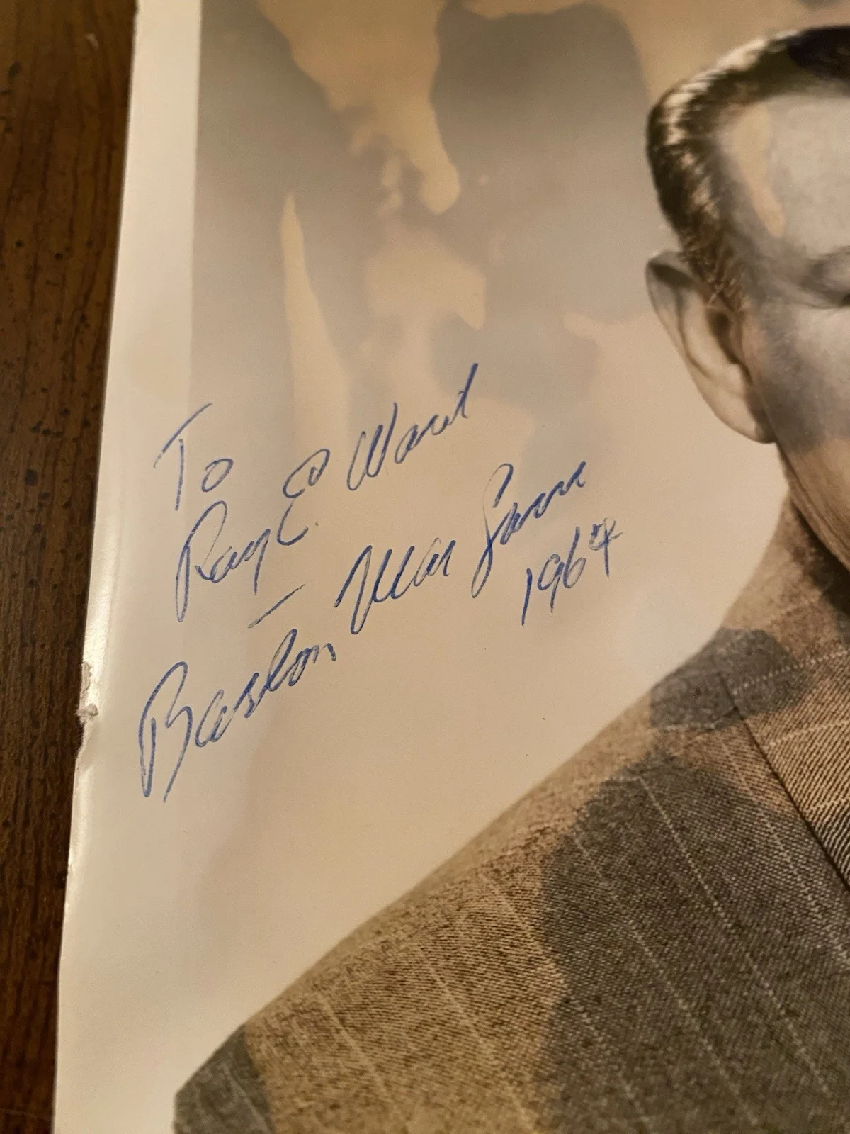 Barton MacLane — Barton MacLane Signed Autographed Photo With COA I Dream Of Jeannie Outlaws RARE, изображение 3