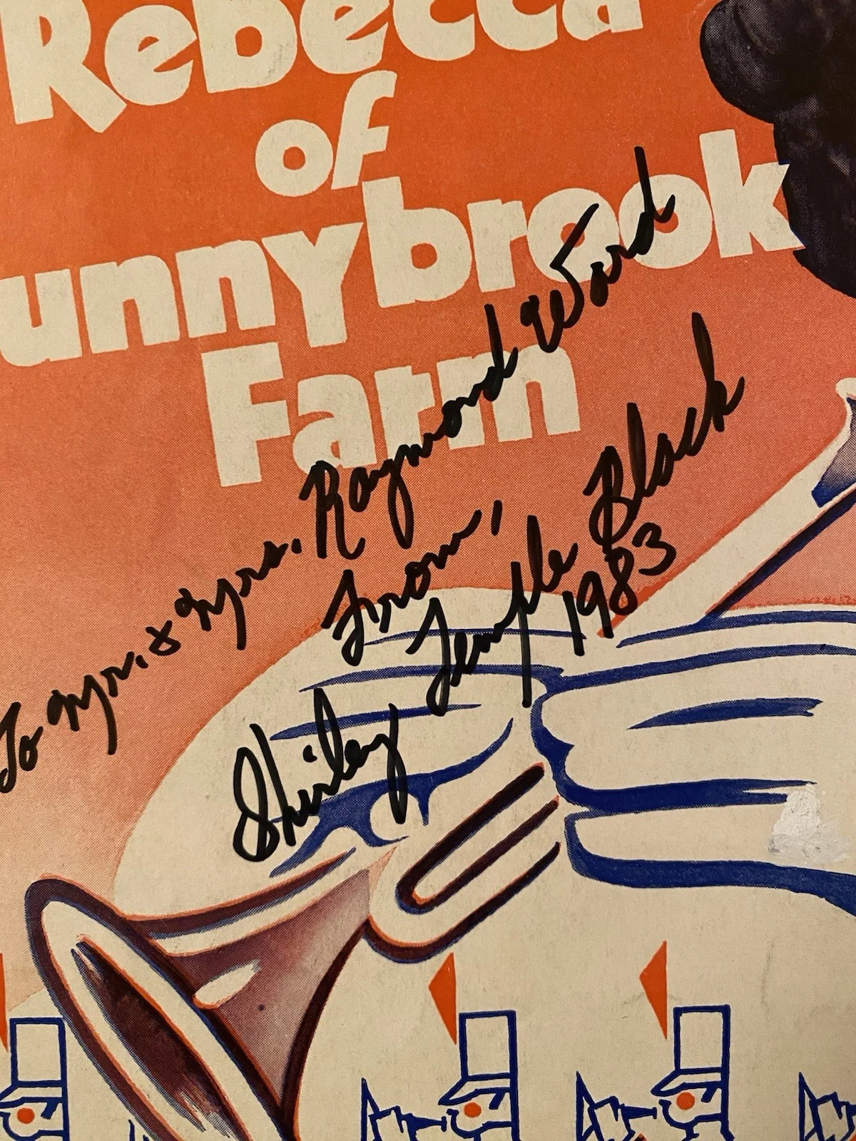 Shirley Temple — Shirley Temple Signed Autographed Sheet Music Rebecca Of Sunnybrook Farm w/ COA, изображение 2