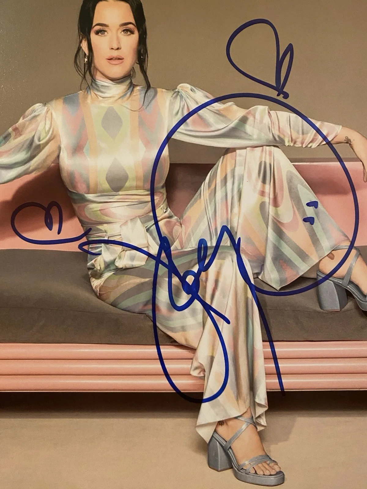 Katy Perry Signed Autographed Photo With COA Singer Firework American Idol Dark, image 2