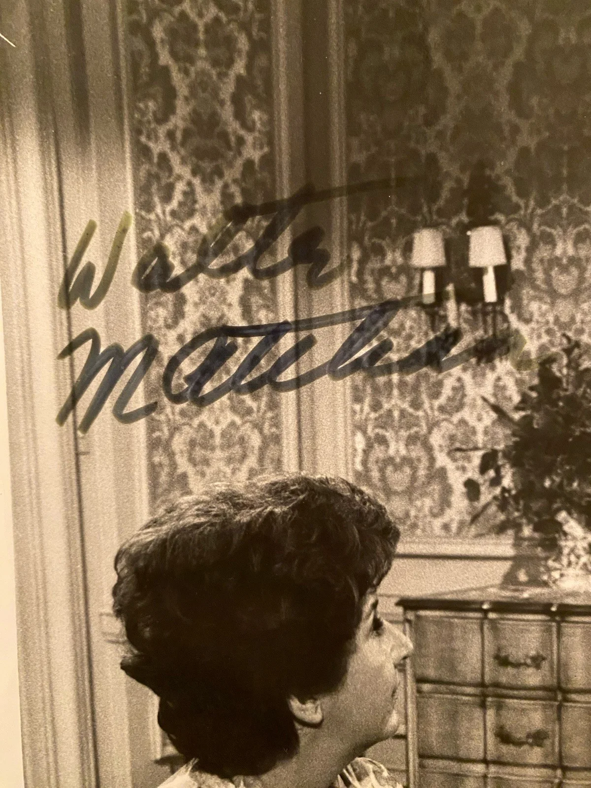 Walter Matthau, Maureen Stapleton — Walter Matthau Maureen Stapleton Signed Autographed Photo With COA Plaza Suite, image 2