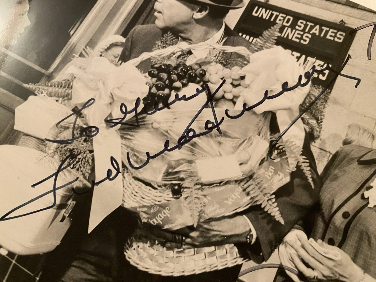 Fred MacMurray, Jane Wyman — Fred MacMurray Jane Wyman Signed Autographed Bon Voyage Photo With COA RARE, image 3