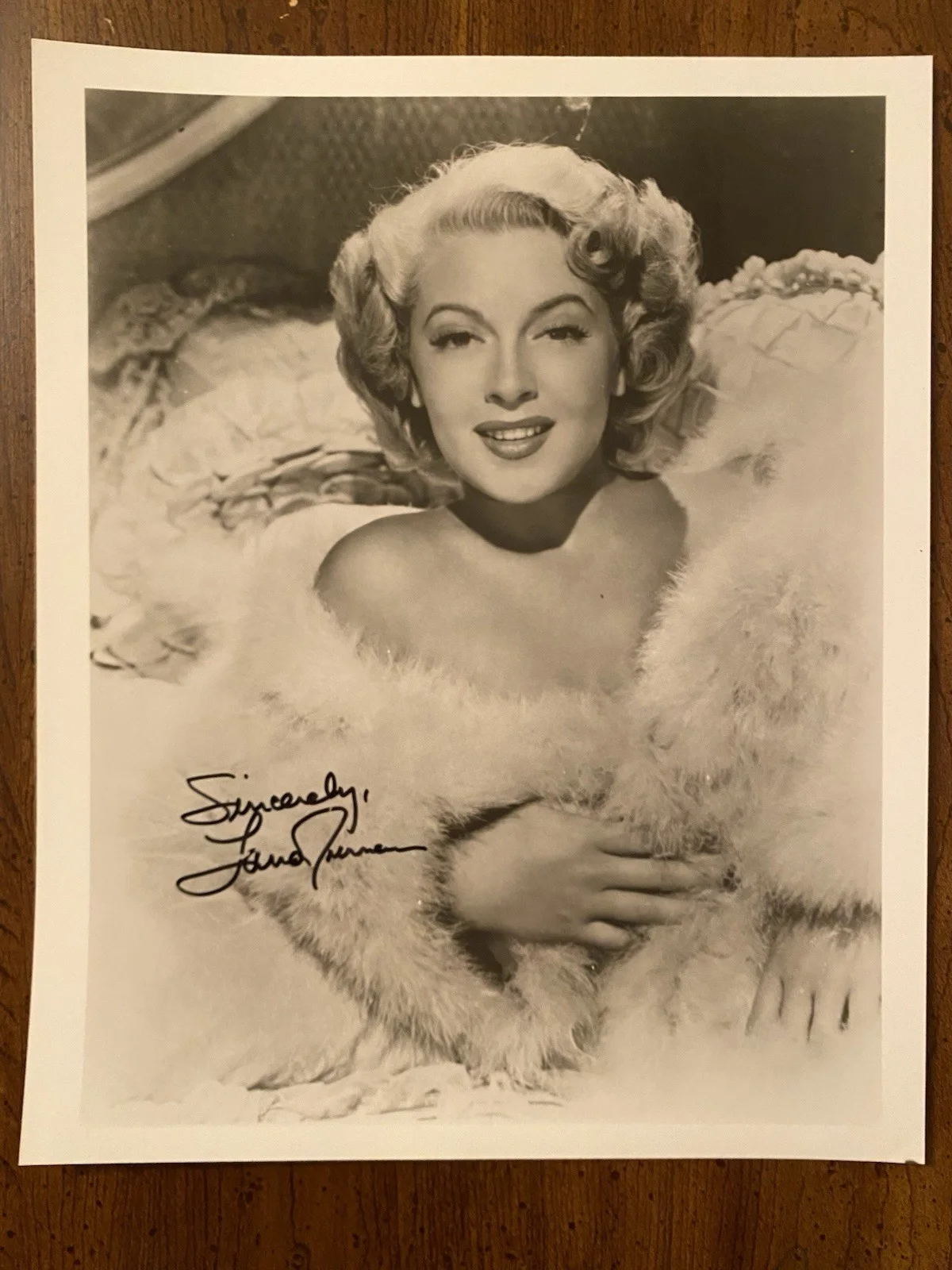 Lana Turner — Lana Turner Signed Autographed Photo With COA Imitation Of Life Peyton Place
