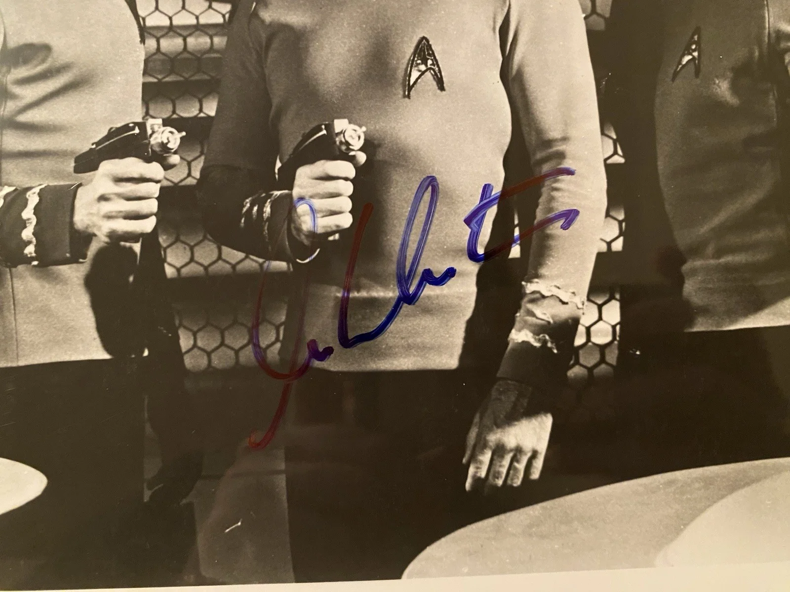William Shatner — William Shatner Signed Autographed Star Trek Trio Photo With COA Spock Scotty, image 2