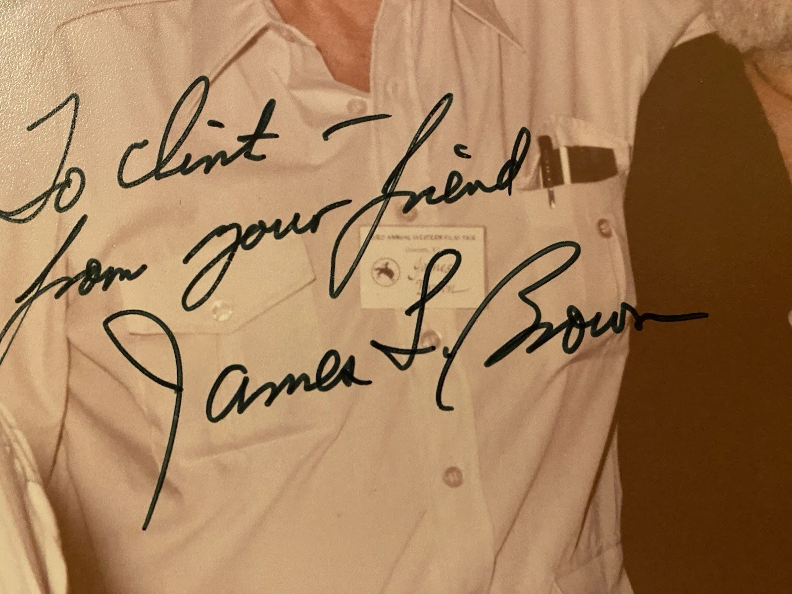 James Brown, Rand Brooks, Jennifer Holt, Lash LaRue — James Brown Jennifer Holt Rand Brooks Lash Larue Signed Autographed Photo w COA, изображение 2