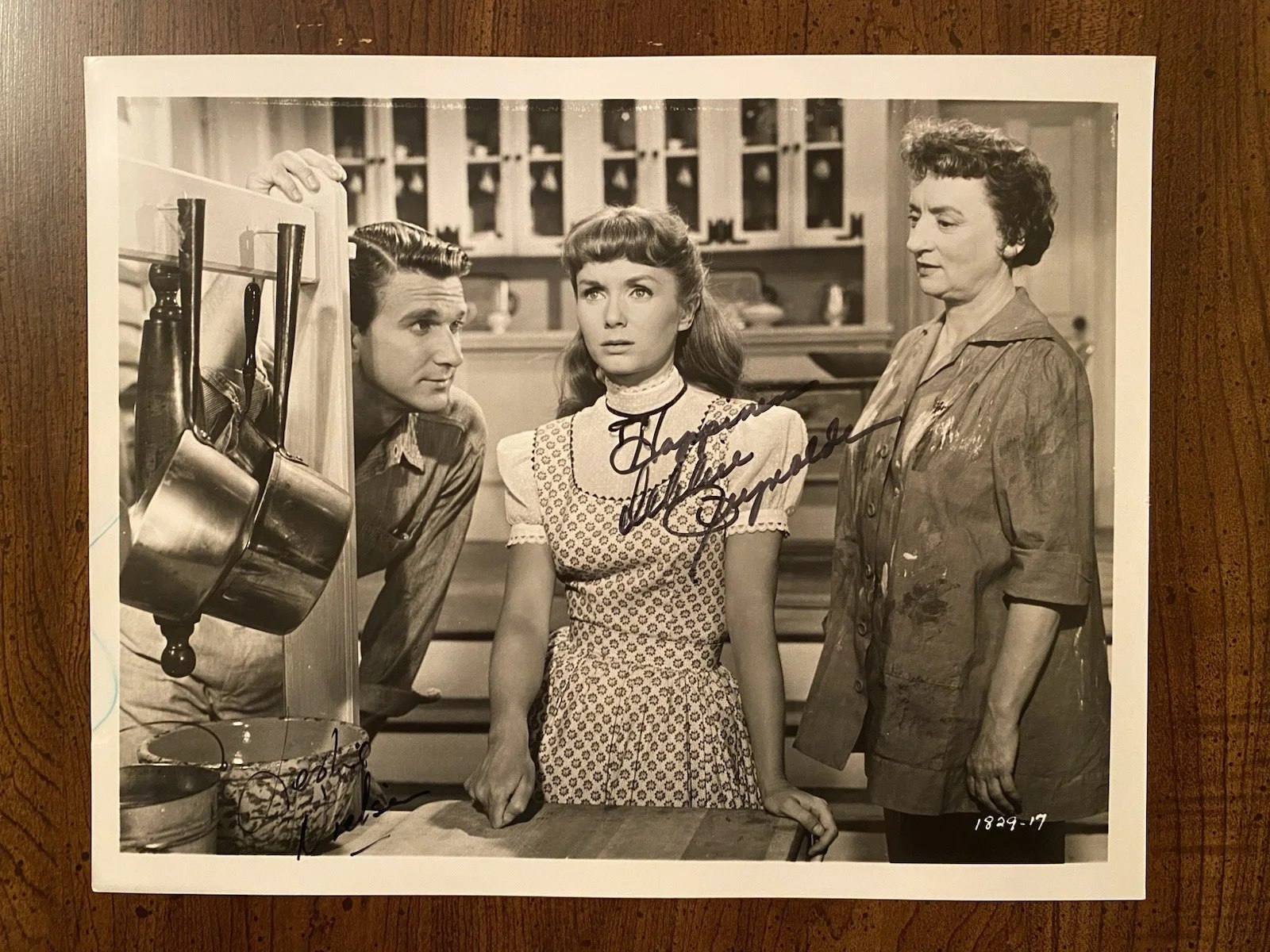 Debbie Reynolds, Leslie Nielsen — Debbie Reynolds Leslie Nielsen Signed Autographed Photo With COA Tammy And The B