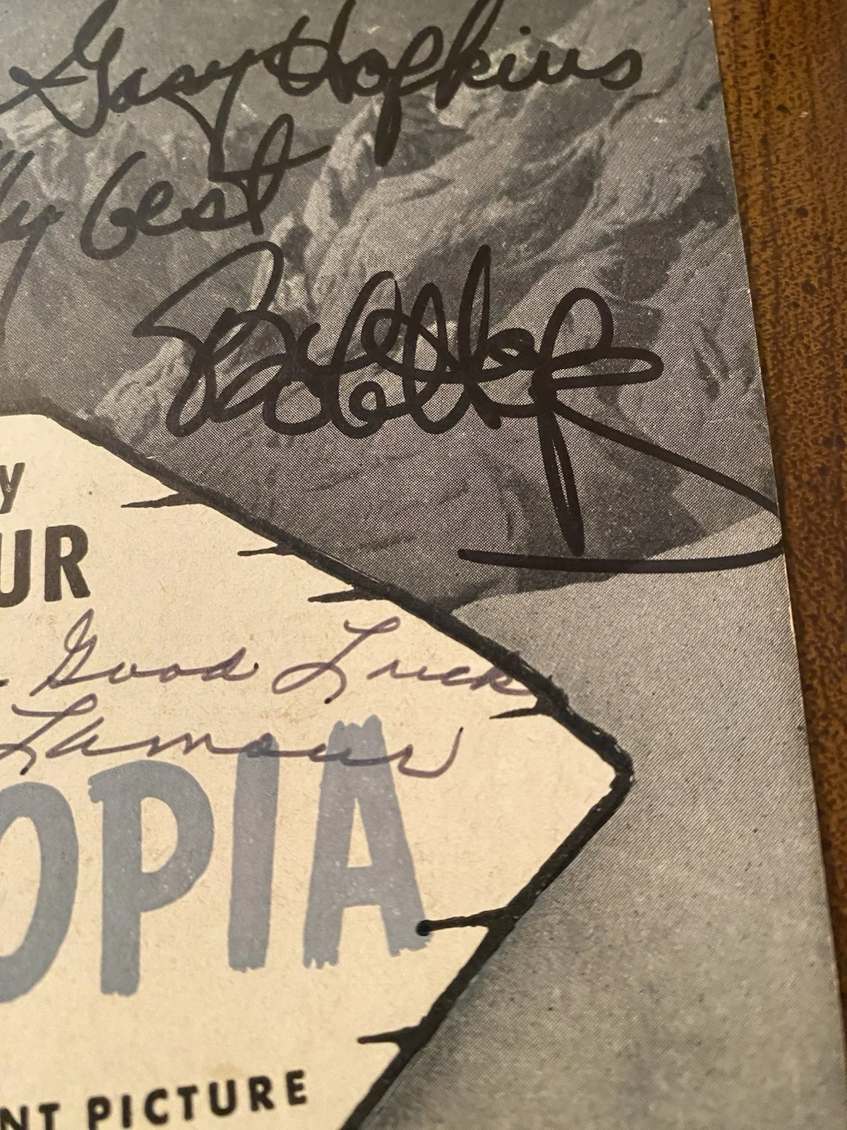 Dorothy Lamour, Bob Hope — Bob Hope Dorothy Lamour Signed Autographed Sheet Music With COA Road To Utopia, image 3