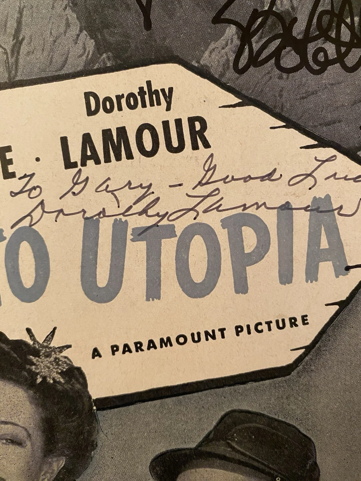Dorothy Lamour, Bob Hope — Bob Hope Dorothy Lamour Signed Autographed Sheet Music With COA Road To Utopia, image 4