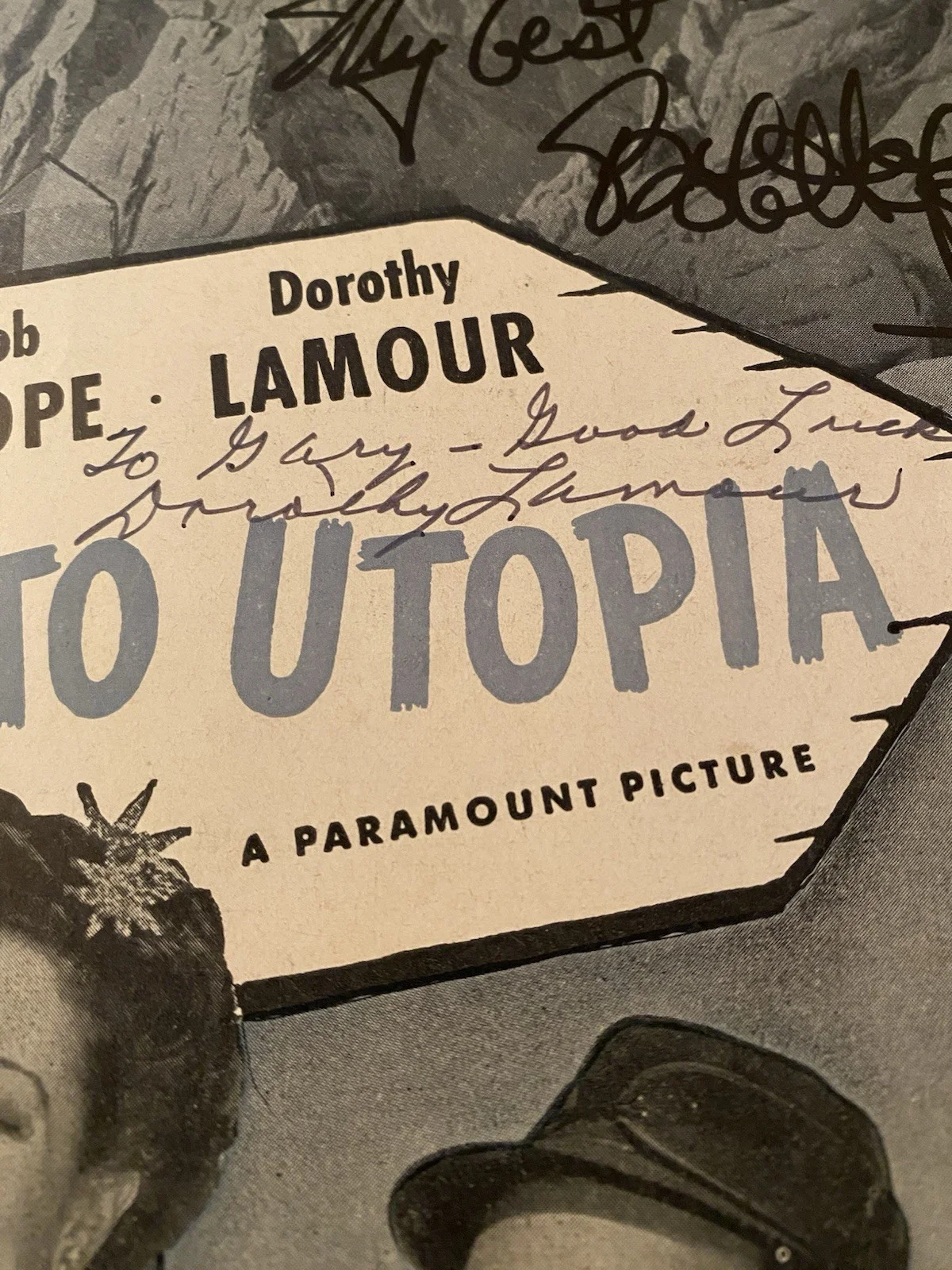 Dorothy Lamour, Bob Hope — Bob Hope Dorothy Lamour Signed Autographed Sheet Music With COA Road To Utopia, image 5