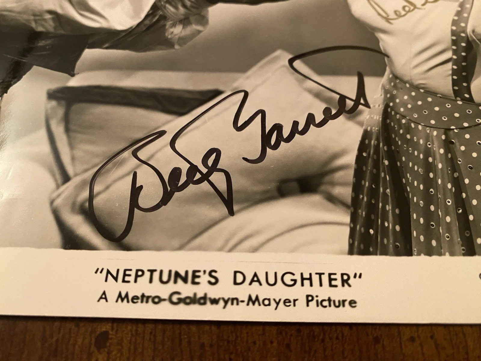 Red Skelton, Betty Garrett — Red Skelton Betty Garrett Signed Autographed Photo With COA Neptunes Daughter, изображение 3
