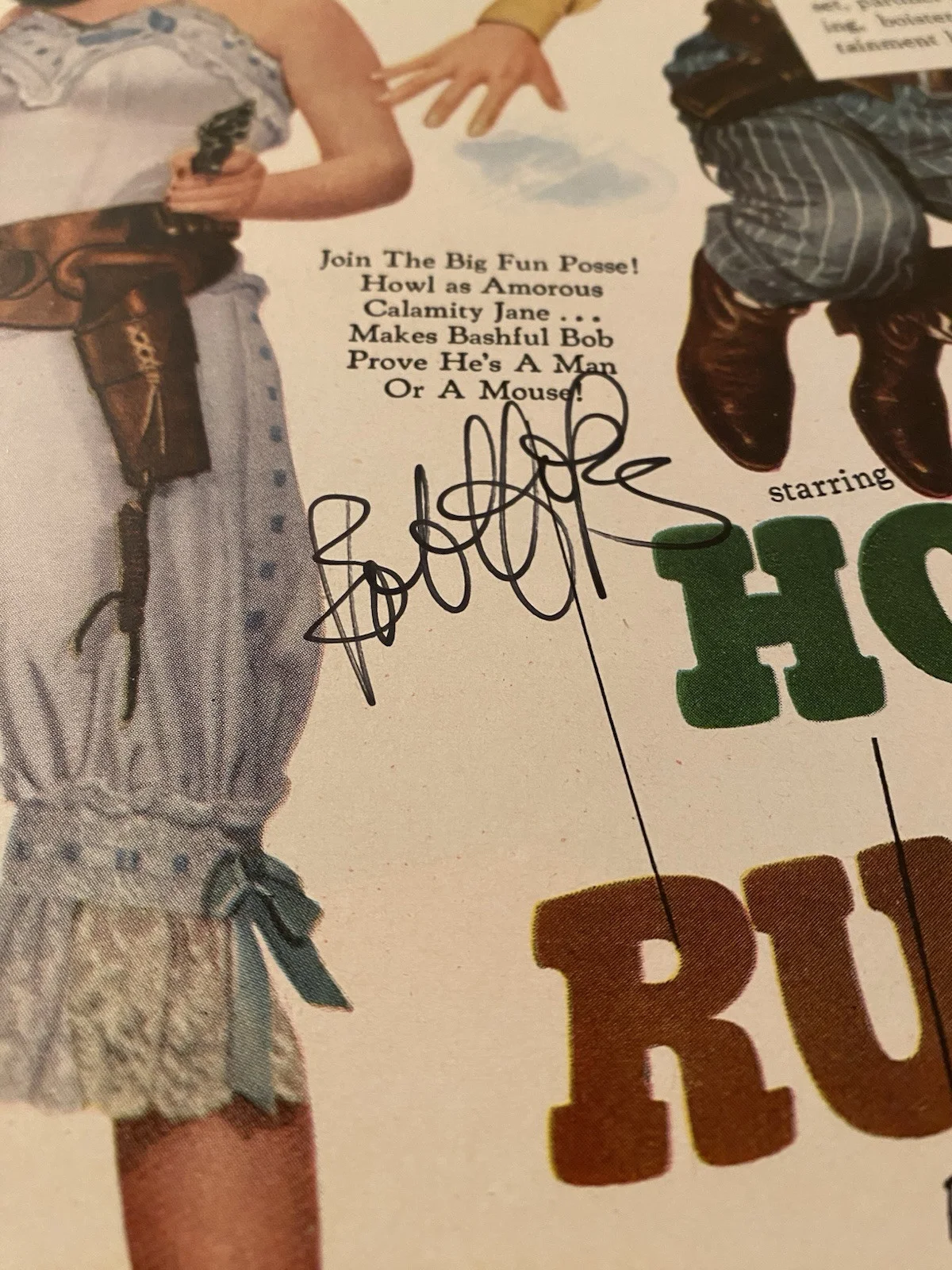 Bob Hope — Bob Hope Signed Autographed Vintage Movie Ad The Paleface With COA RARE, image 3