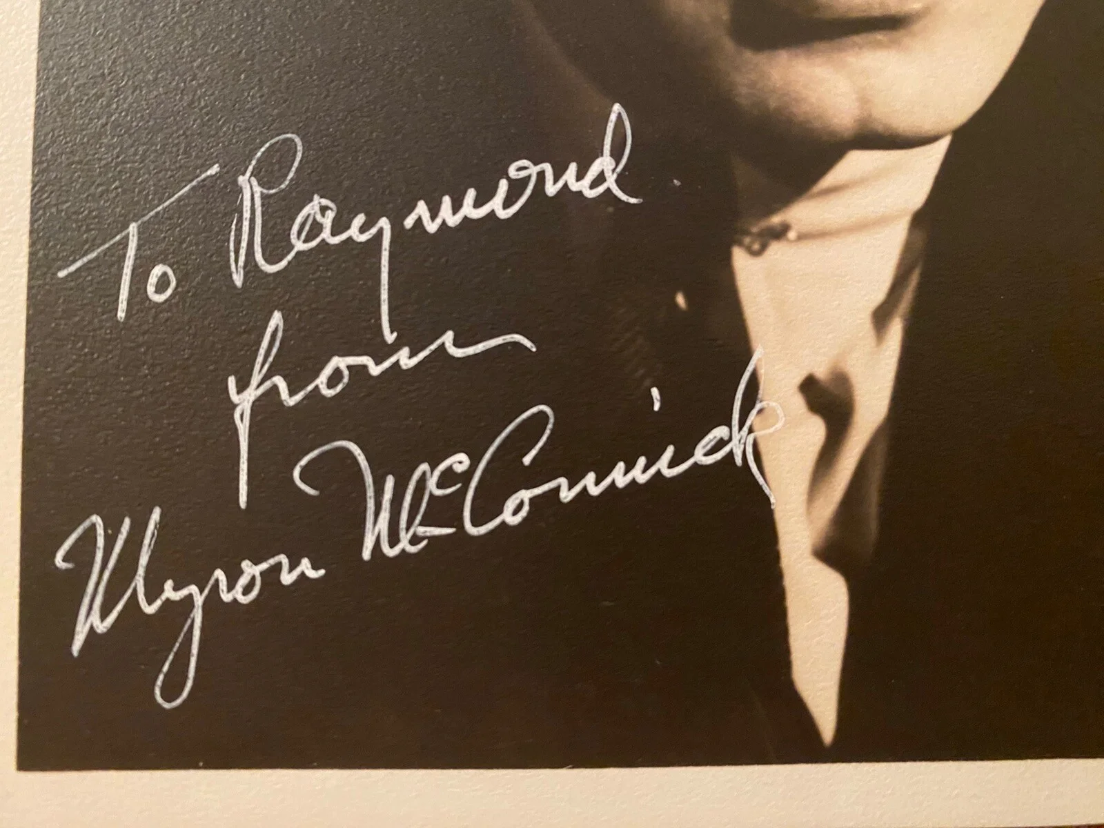Myron McCormick — Myron McCormick Signed Autographed Photo w COA No Time For Sergeants The Hustler, image 2