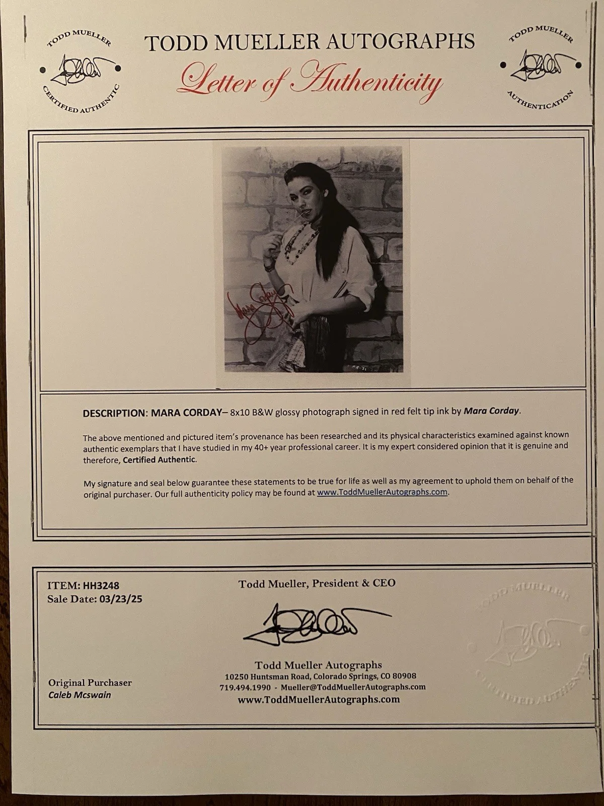 Mara Corday — Mara Corday Signed Autographed Photo With COA The Quiet Gun Naked Gun Man Withou, изображение 4