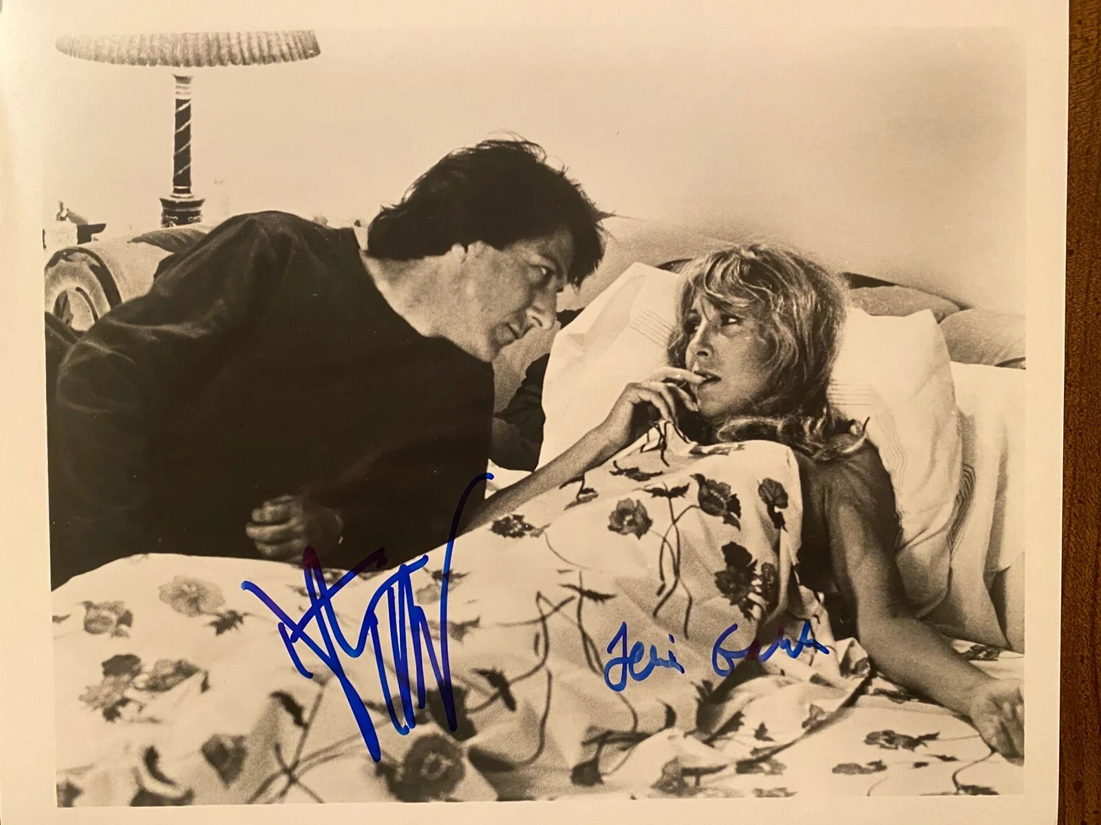 Dustin Hoffman, Teri Garr — Tootsie Cast Signed Autographed Photo Dustin Hoffman Teri Garr With COA LOA