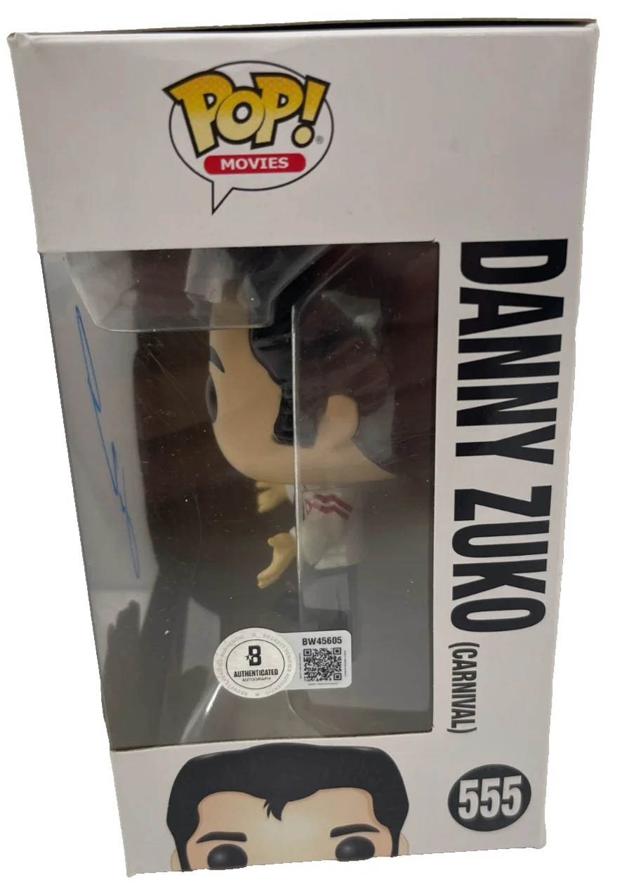 John Travolta — John Travolta Signed Danny Zuko Funko 555 Grease Authentic Autograph Beckett, image 2