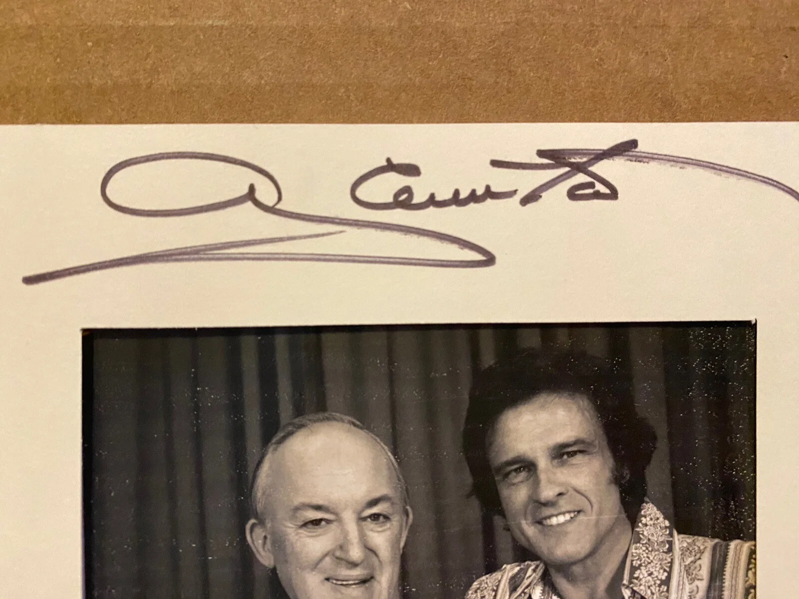 Glenn Ford, John Ericson, Cody Bearpaw — Glenn Ford John Ericson Cody Bearpaw Signed Autographed Vintage Frame, image 2