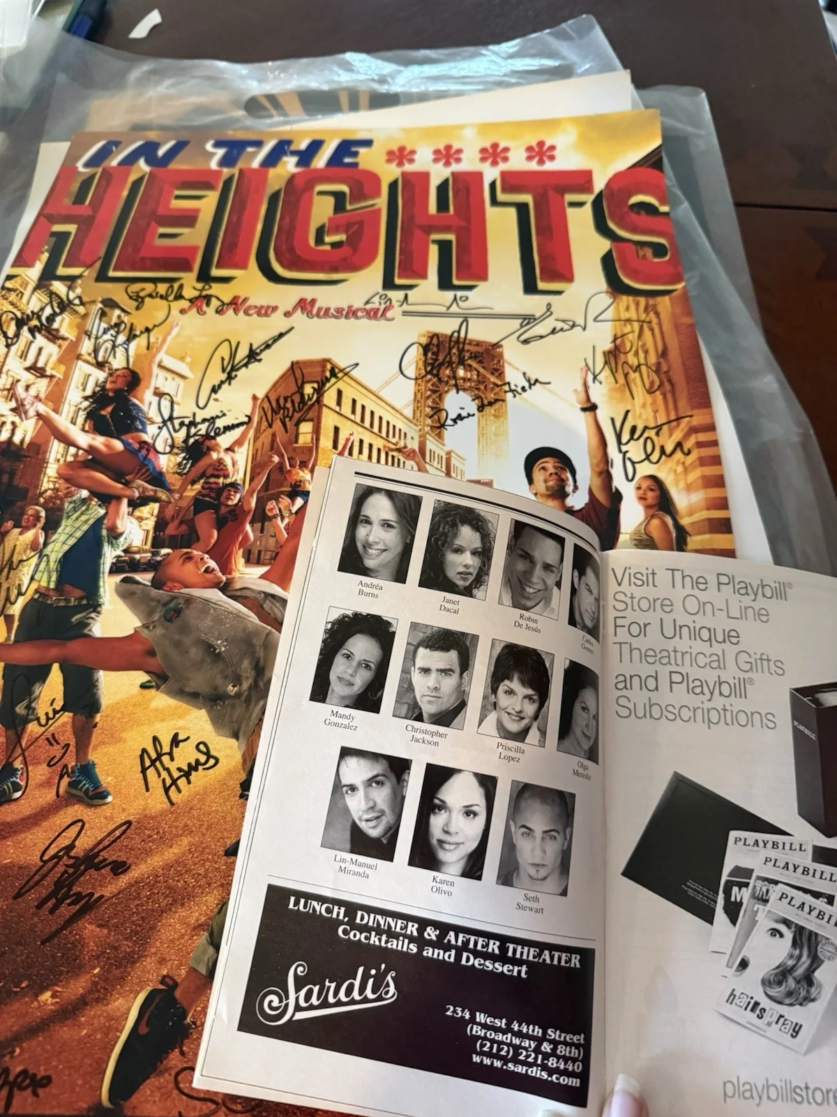 Andrea Burns, Janet Dacal, Robin de Jesús, Mandy Gonzalez, Lin‑Ma — In the Heights Autographed Original Broadway cast poster and playbill., image 5