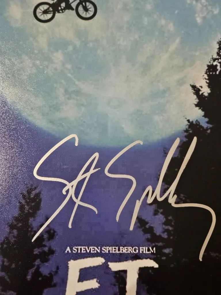 STEVEN SPIELBERG — STEVEN SPIELBERG SIGNED AUTOGRAPHED 11X17 MINI MOVIE POSTER PHOTO E.T. ET W/ COA, изображение 3