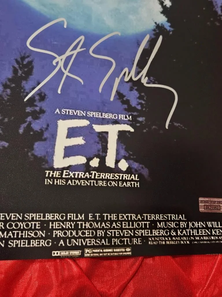 STEVEN SPIELBERG — STEVEN SPIELBERG SIGNED AUTOGRAPHED 11X17 MINI MOVIE POSTER PHOTO E.T. ET W/ COA, изображение 4