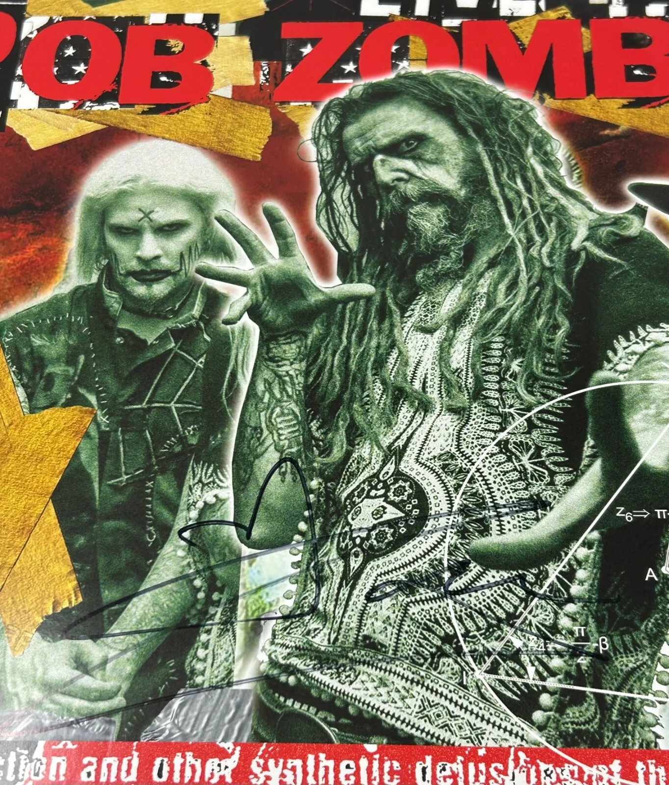 Rob Zombie signed Live Astro Creep Album JSA COA, image 2