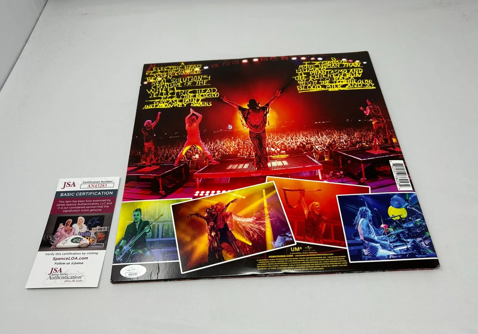 Rob Zombie signed Live Astro Creep Album JSA COA, image 3