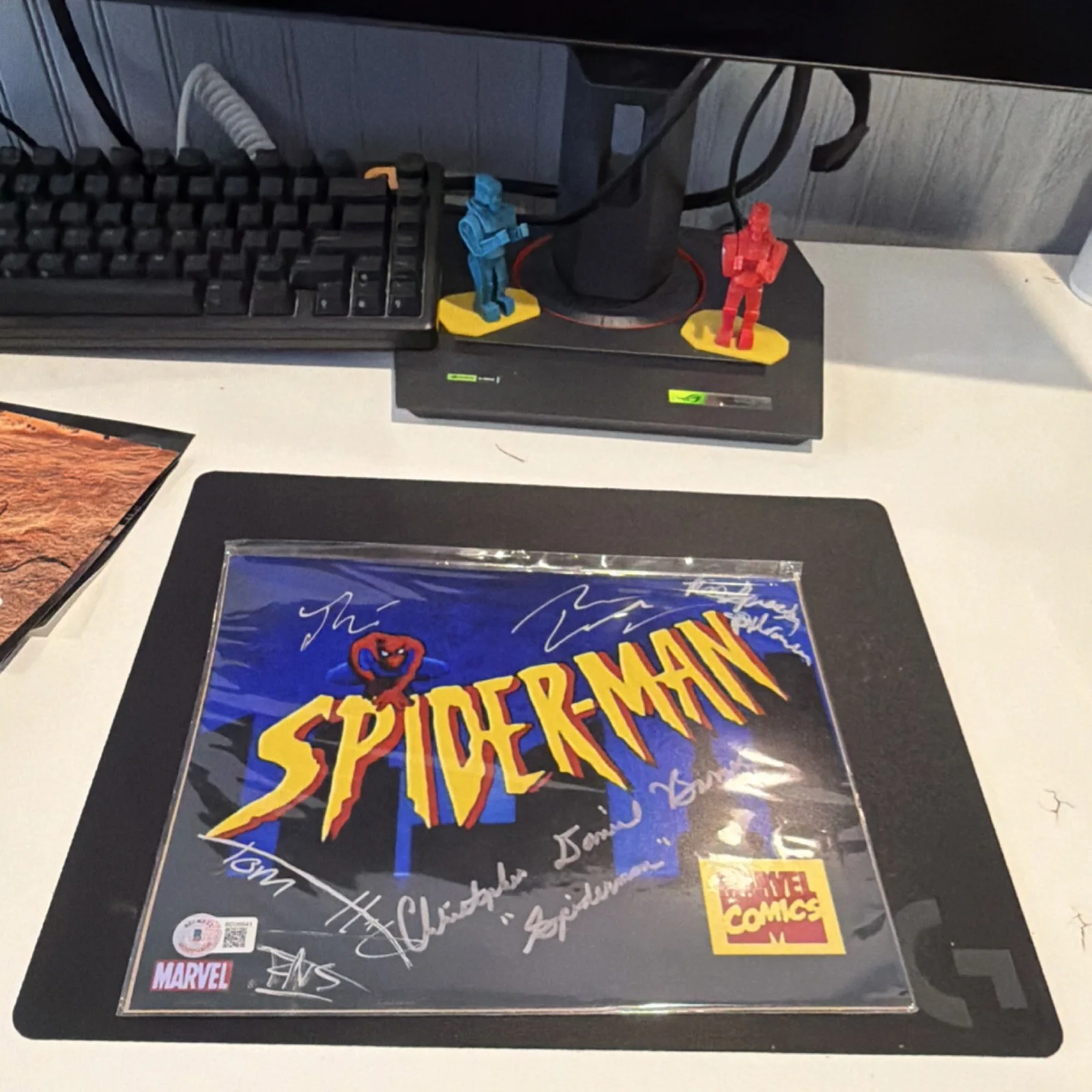 Christopher Daniel Barnes, Tom — Spider-Man picture signed by all Spider-Man BECKETT CERTIFIED!!!