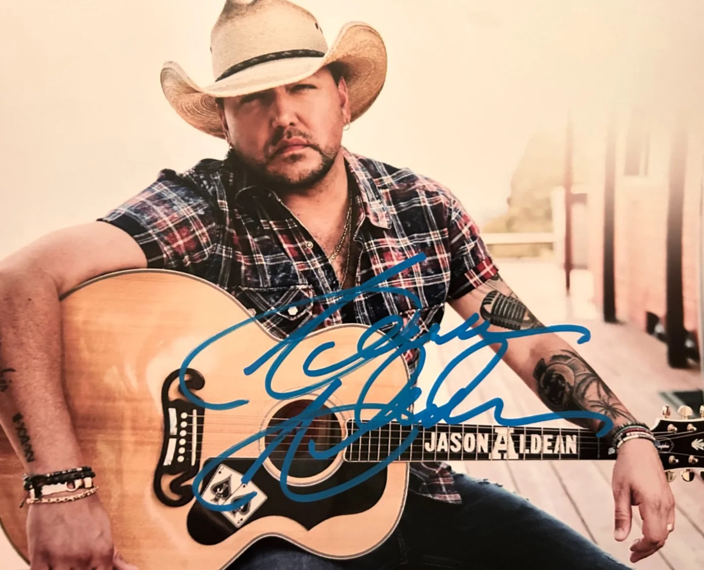 JASON ALDEAN Hand Signed 8x10 inch Original Autograph Authentic w/COA, image 3