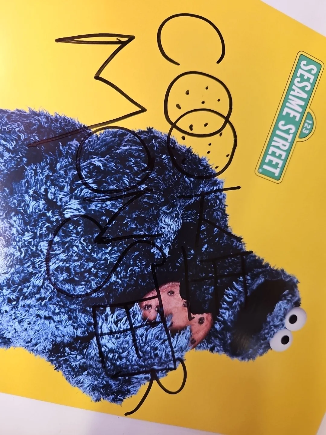 Cookie Monster Autograph Sesame Street Signed 8x10 Photo Signature PBS Preschool, изображение 4