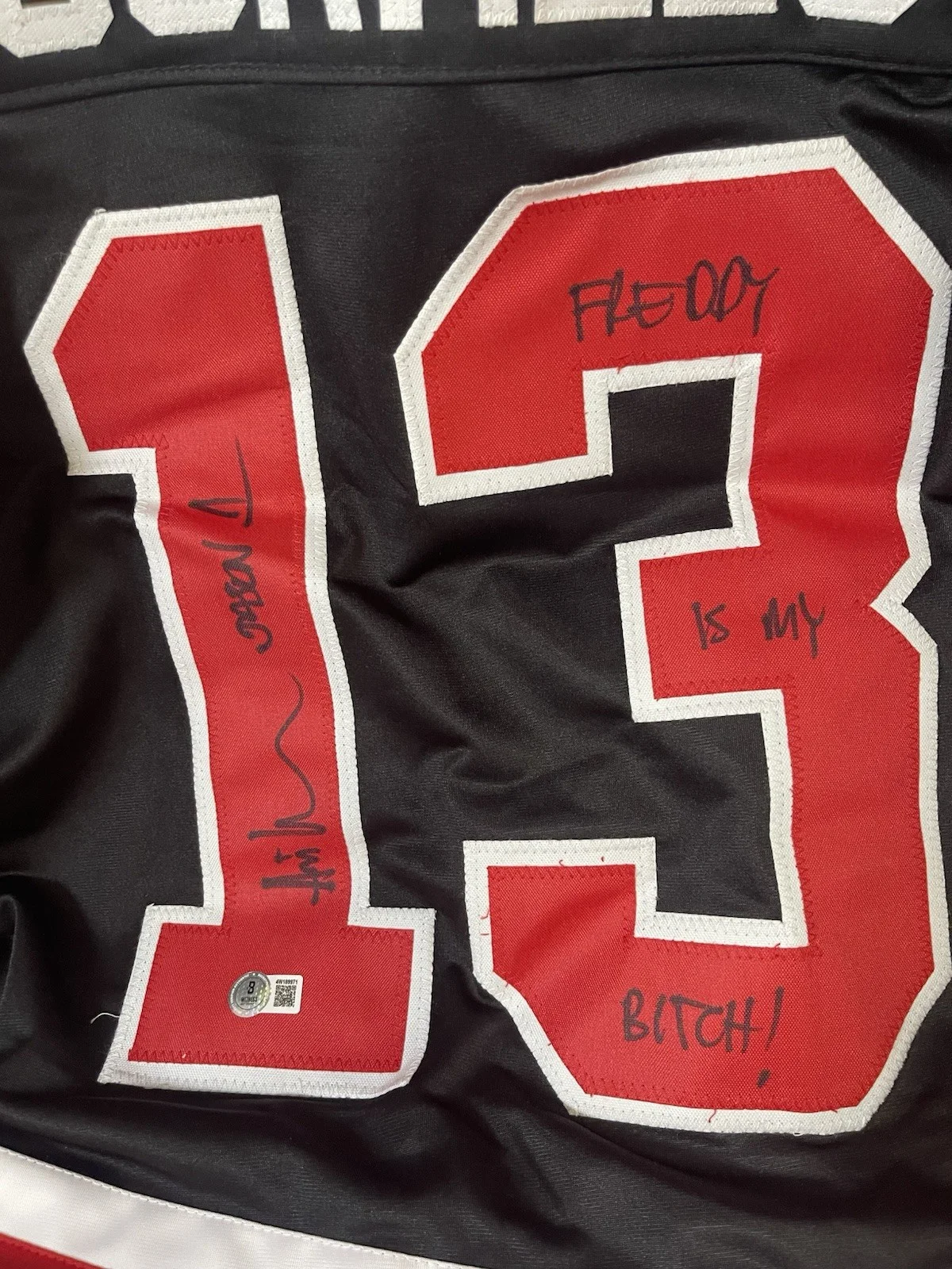 Air Lehman Puck Hcky Slashers Signed Vorhees Jersey #13 Sz XL, изображение 4