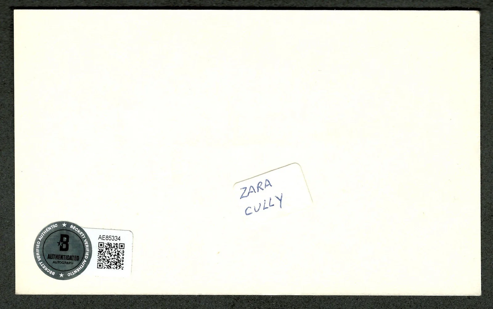 Zara Cully Signed Autographed 3x5 Card Beckett BAS Jeffersons All In The Family, изображение 2