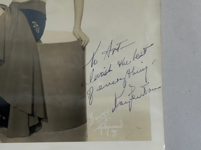 Vtg 50's Kay Penton Jazz Big Band Singer Bruno Hollywood Photo Autograph Signed, изображение 5