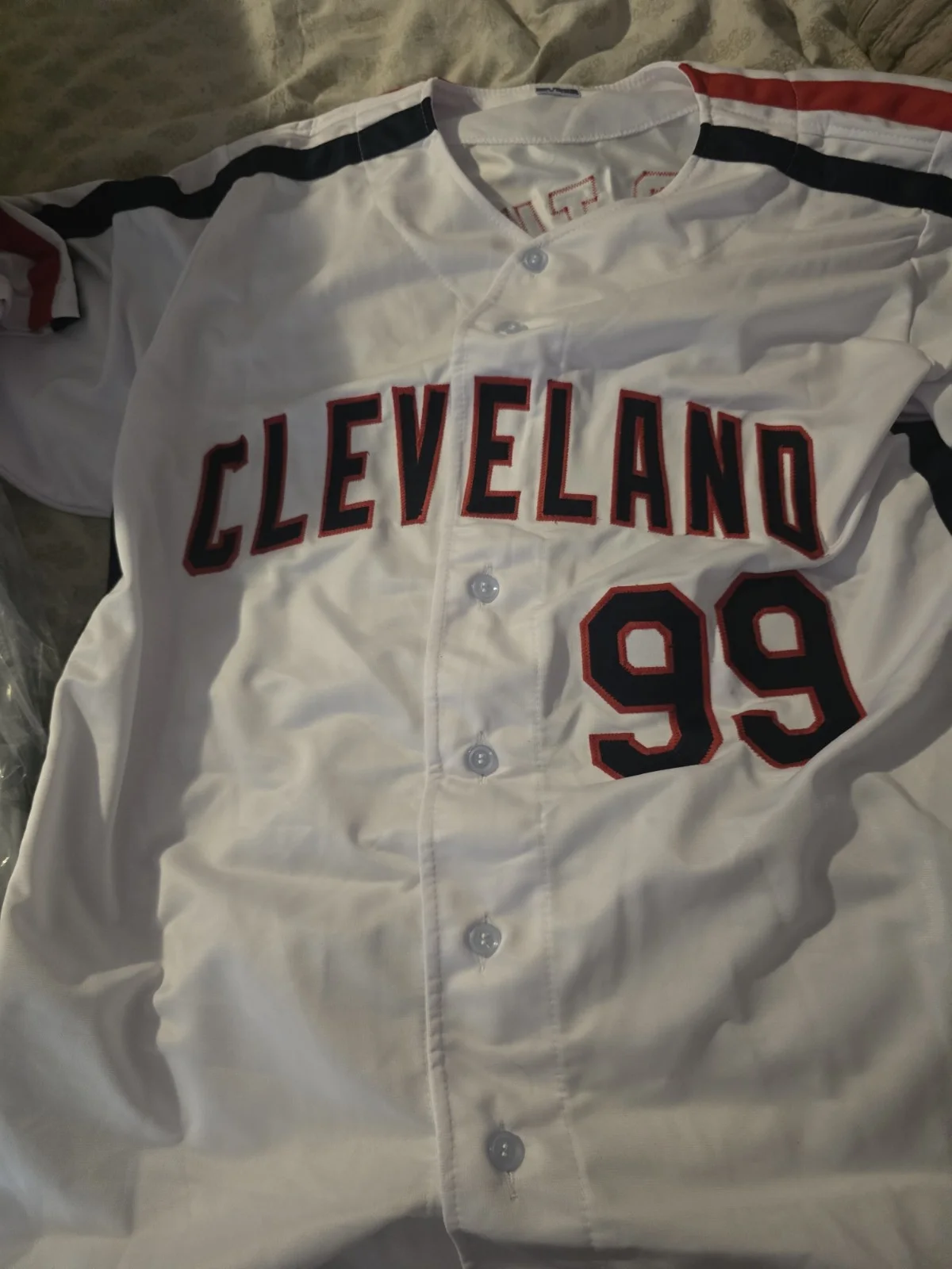 Charlie Sheen Vaughn Wild Thing Autographed Custom Jersey Beckett COA, изображение 2