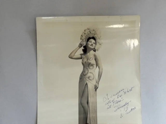 Vtg 50's Kay Penton Jazz Big Band Singer Bruno Hollywood Photo Autograph Signed, изображение 2