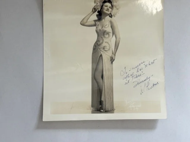 Vtg 50's Kay Penton Jazz Big Band Singer Bruno Hollywood Photo Autograph Signed, изображение 3