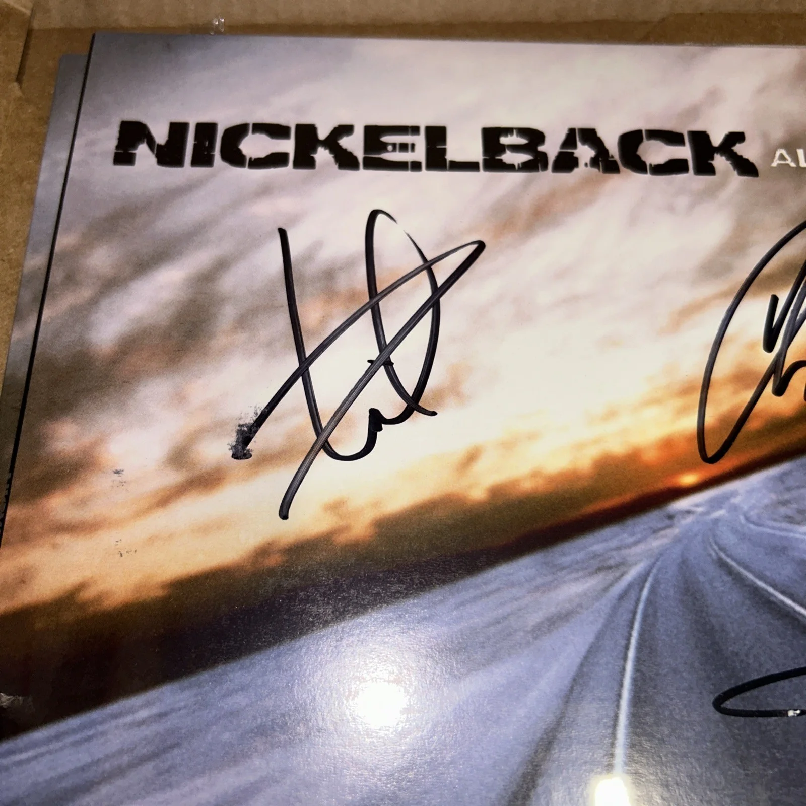 🔥SIGNED Nickleback All The Right Reasons Vinyl Signed Cover Full Band SEALED, image 5