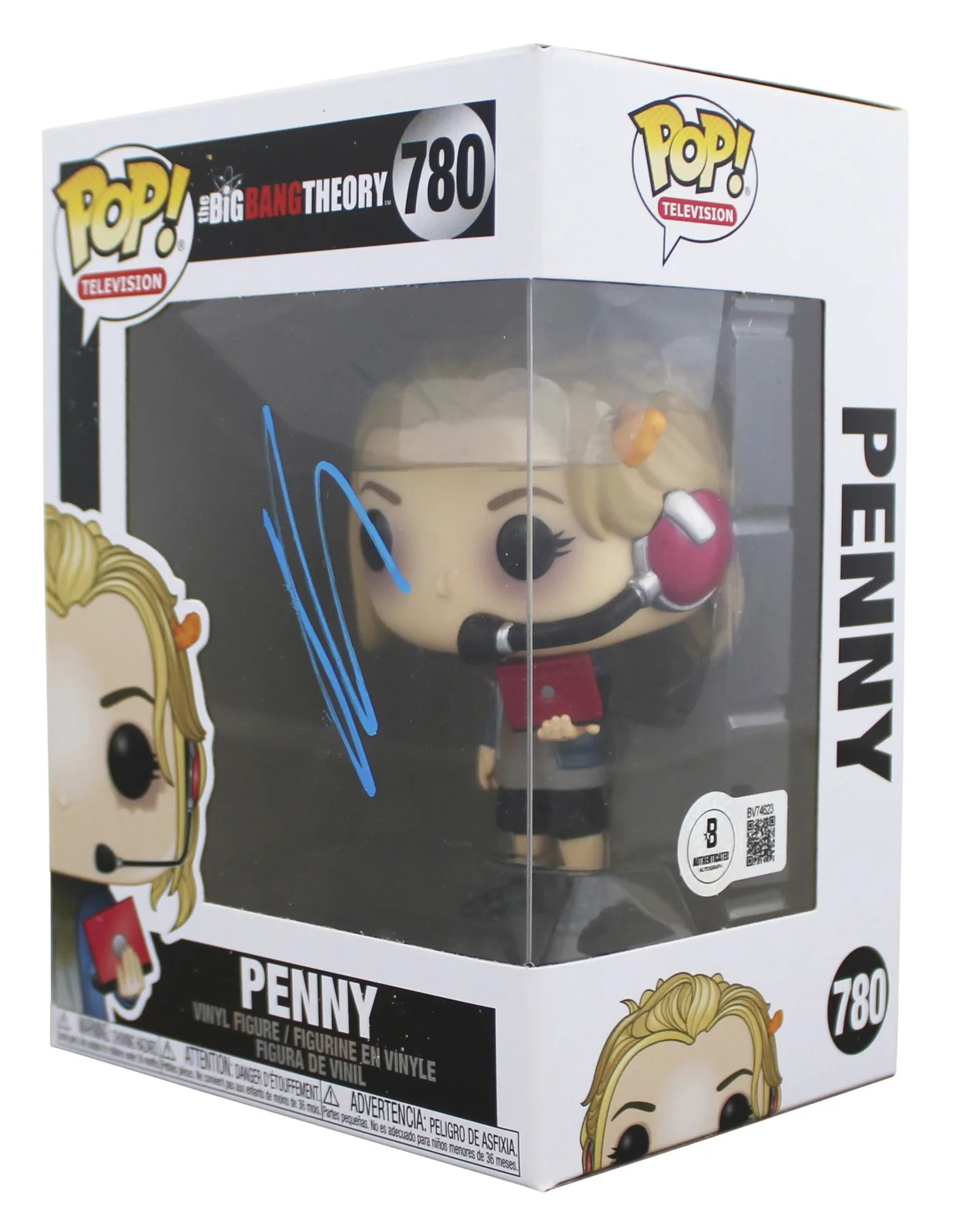 Kaley Cuoco — Kaley Cuoco The Big Bang Theory Signed Penny #780 Funko Pop Figure BAS #BV74623, image 2