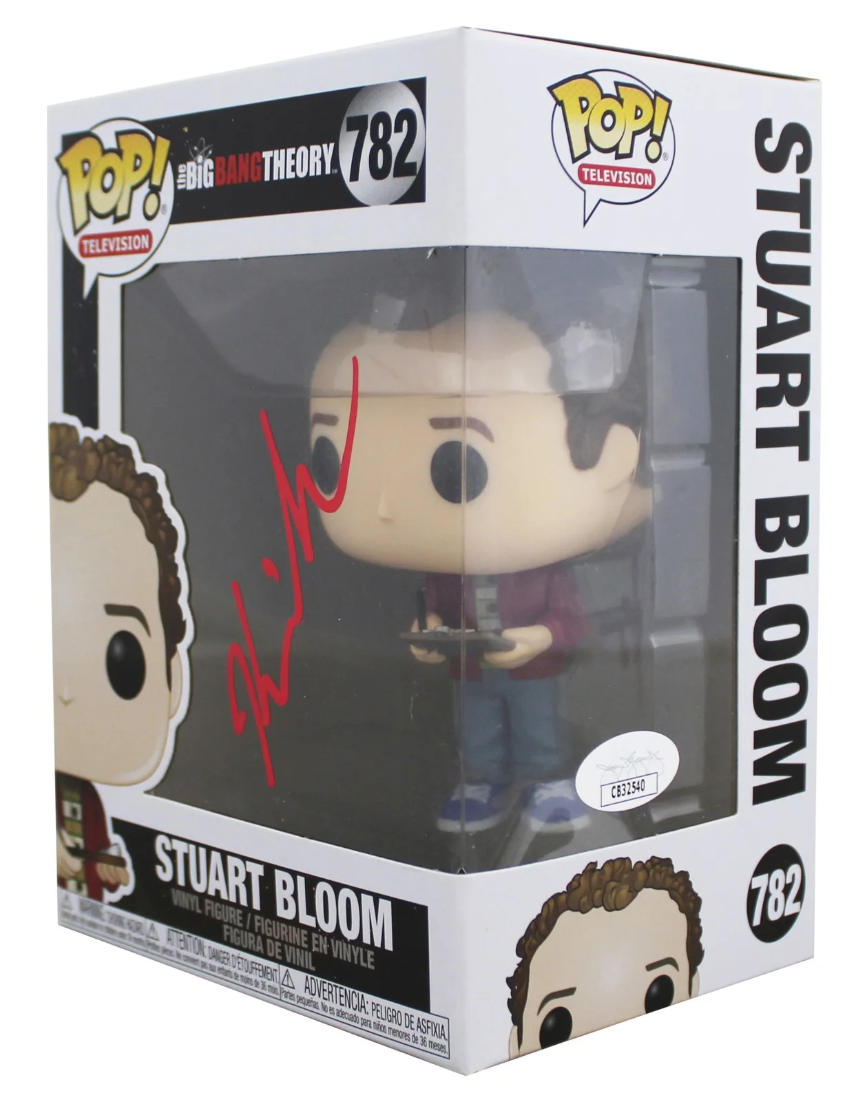Kevin Sussman — Kevin Sussman Big Bang Theory Signed Stuart #782 Funko Pop Figure JSA #CB32540, image 2