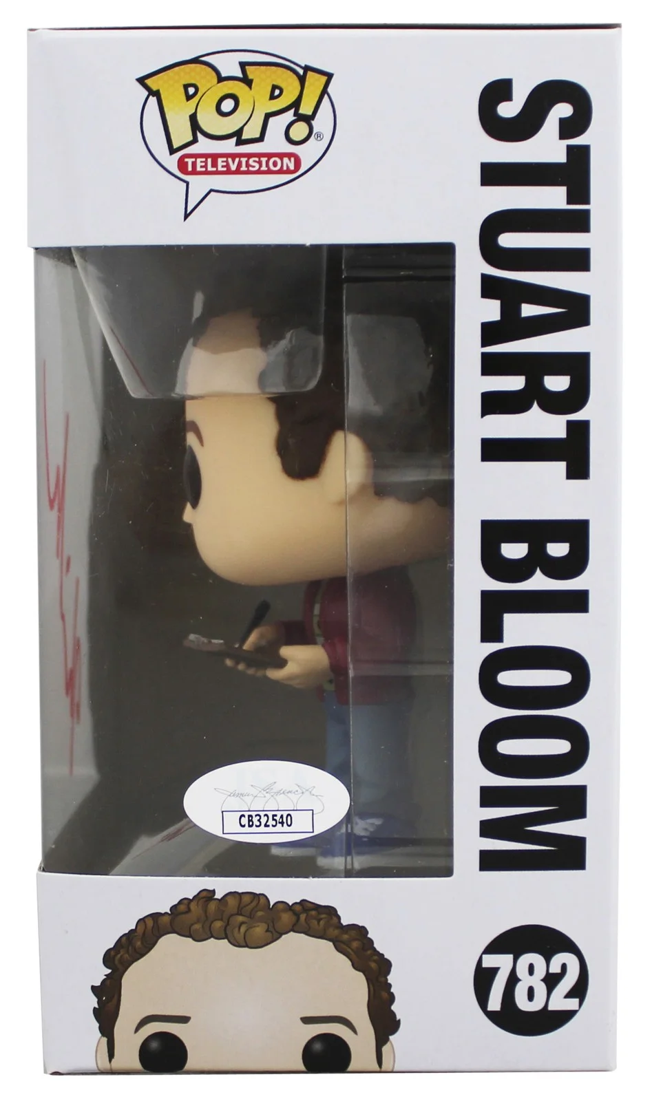 Kevin Sussman — Kevin Sussman Big Bang Theory Signed Stuart #782 Funko Pop Figure JSA #CB32540, image 3