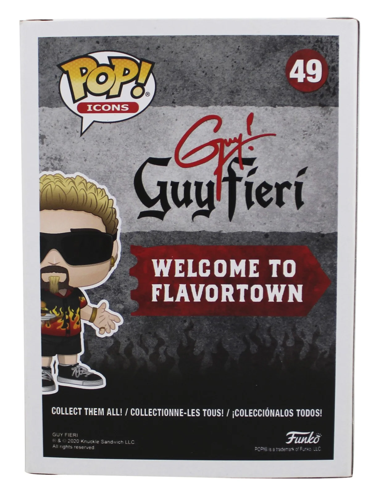 Guy Fieri — Guy Fieri Diners, Drive-Ins & Dives Signed #49 Funko Pop Figure JSA #AQ15659, image 4