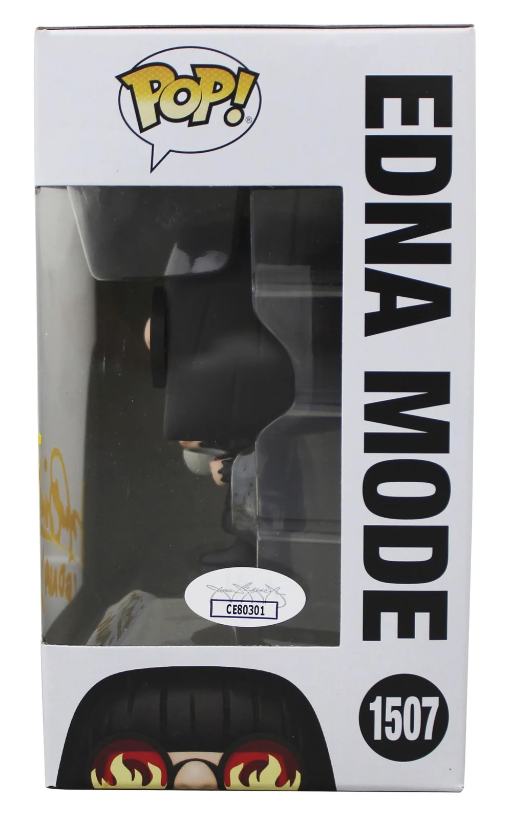 Brad Bird — Brad Bird The Incredibles "Edna" Signed #1507 Funko Pop Figure JSA #CW80301, изображение 3