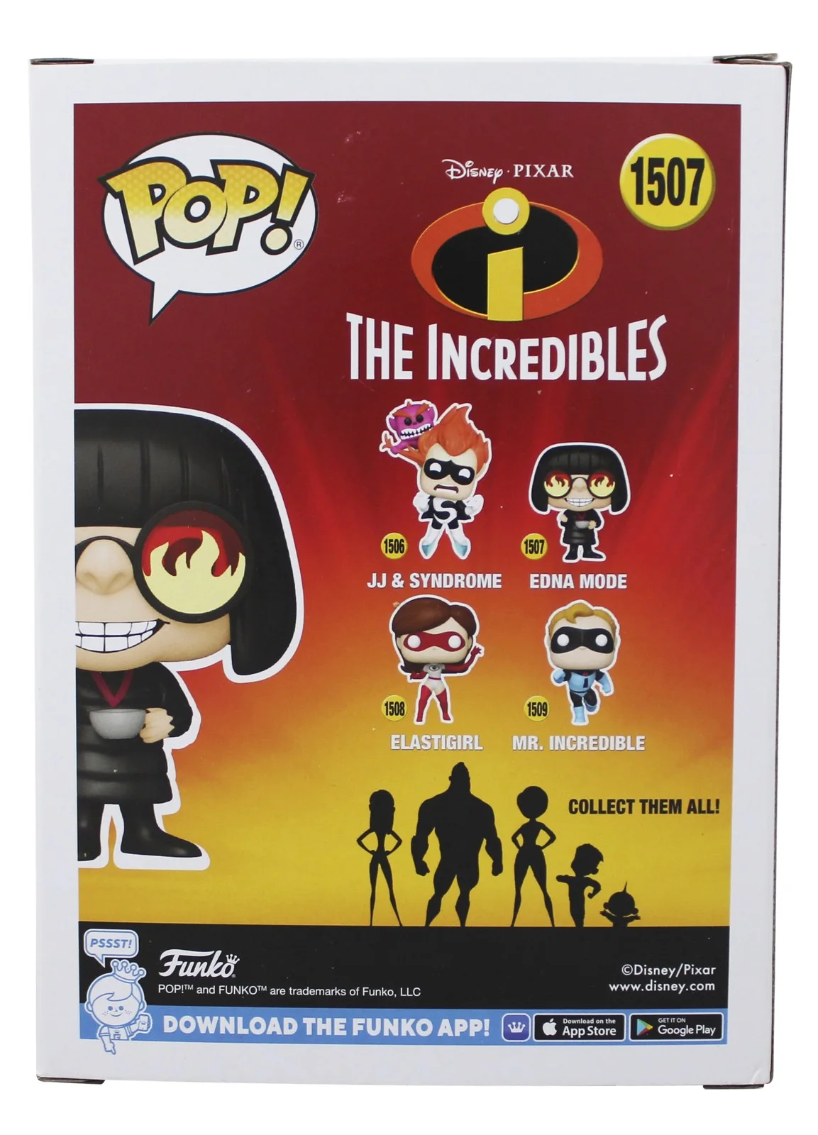 Brad Bird — Brad Bird The Incredibles "Edna" Signed #1507 Funko Pop Figure JSA #CW80301, изображение 4