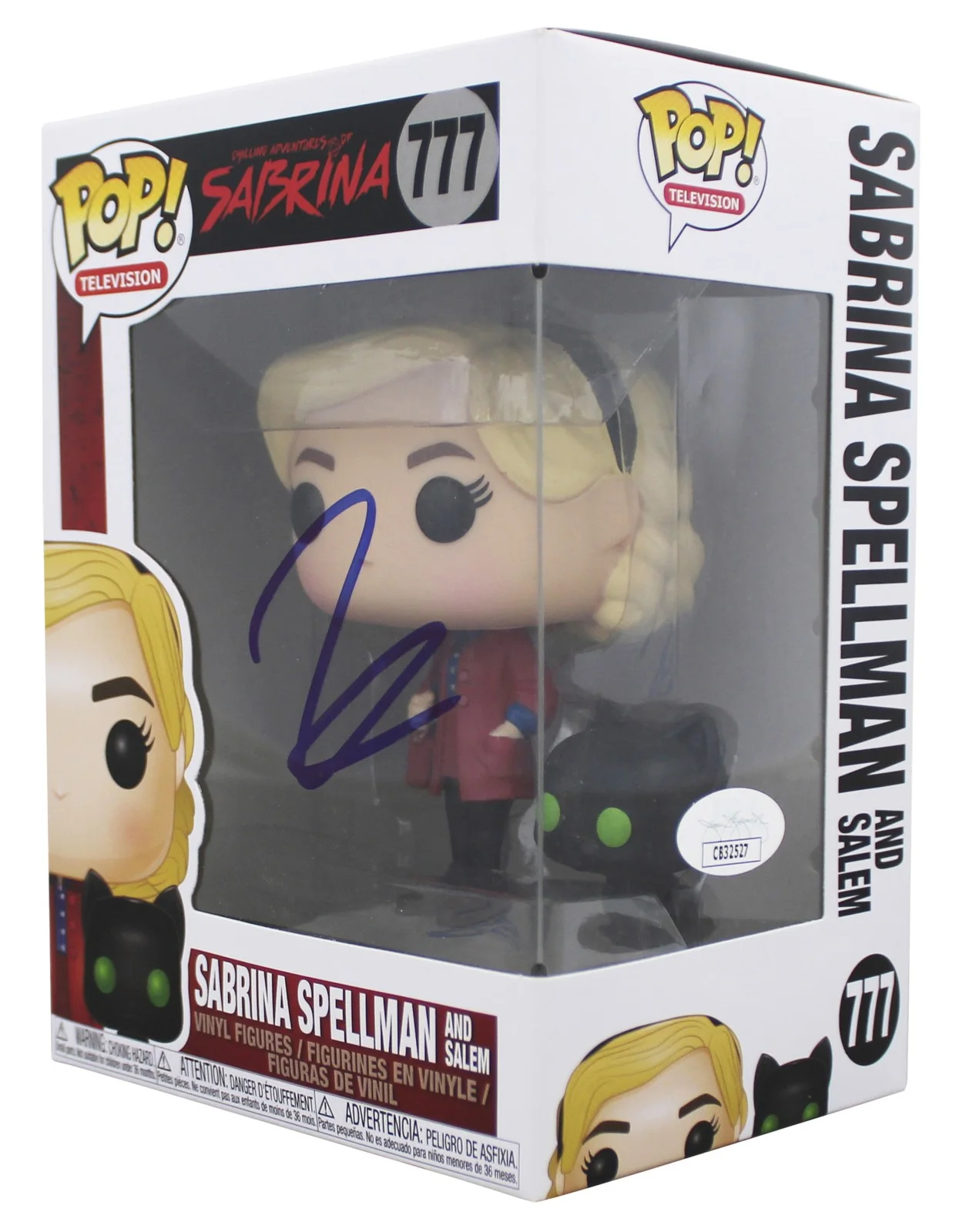 Kiernan Shipka — Kiernan Shipka Chilling Adventures Of Sabrina Signed #777 Funko Pop Figure JSA, изображение 2