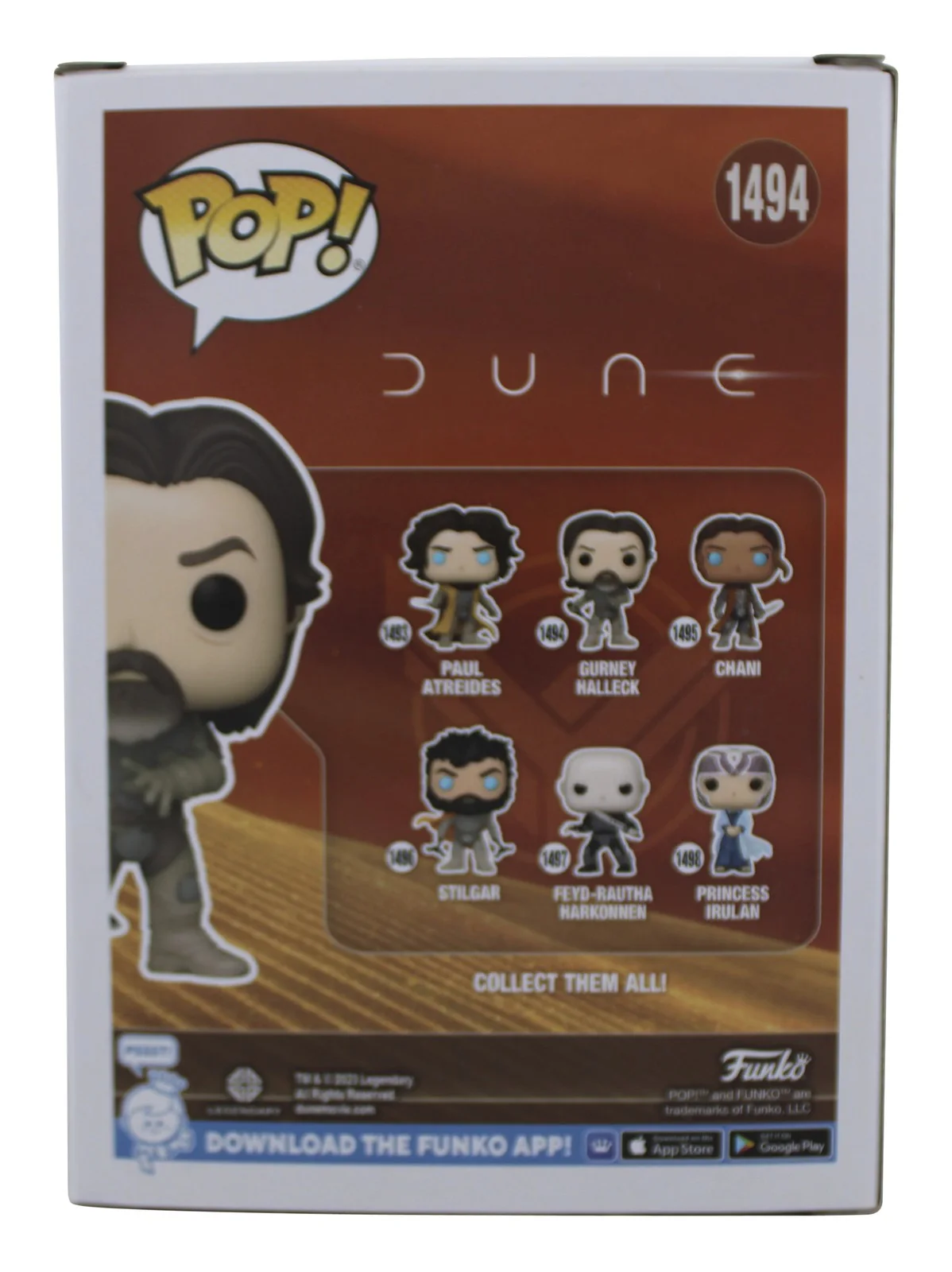 Josh Brolin — Josh Brolin Dune Signed Gurney Halleck #1494 Funko Pop Vinyl Figure BAS, image 4